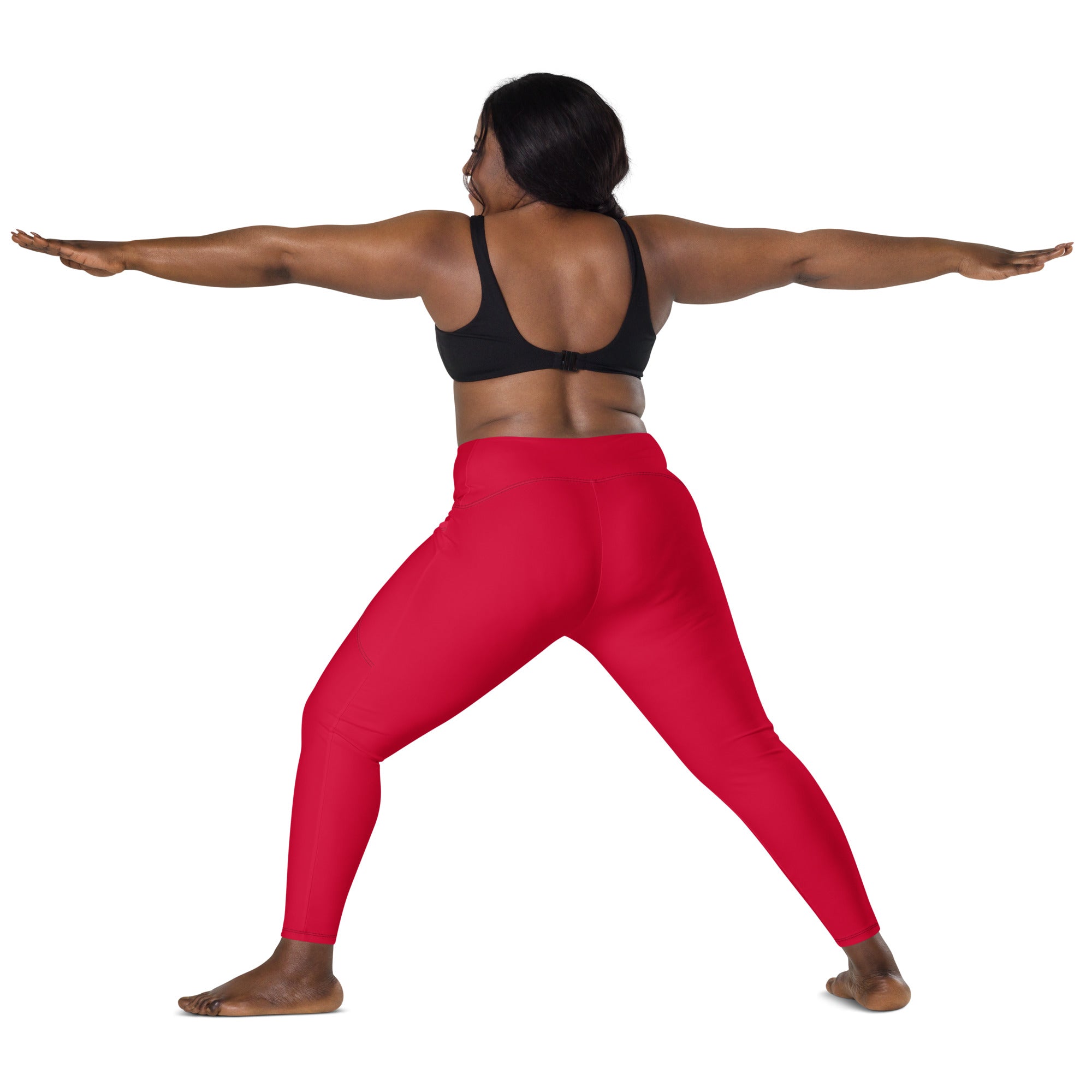 Crimson Leggings with Pockets | Size Inclusive
